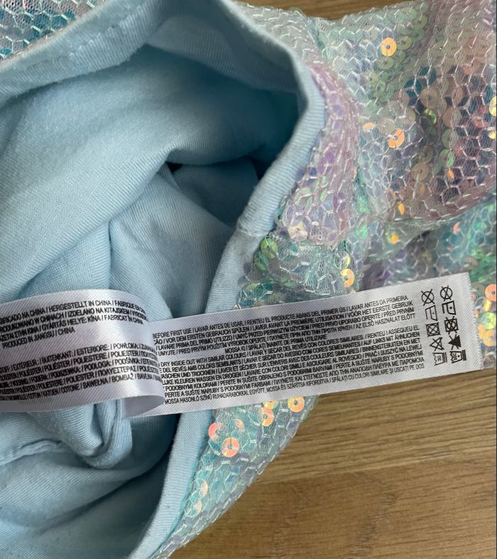 Short à Sequins Bleu Brillant Fille Taille 2/3 ans Short Primark - photo numéro 6