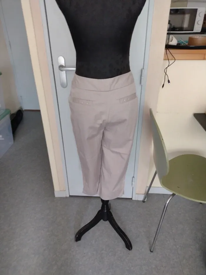 Pantacourt beige Maison 123 – Taille 38 - photo numéro 4
