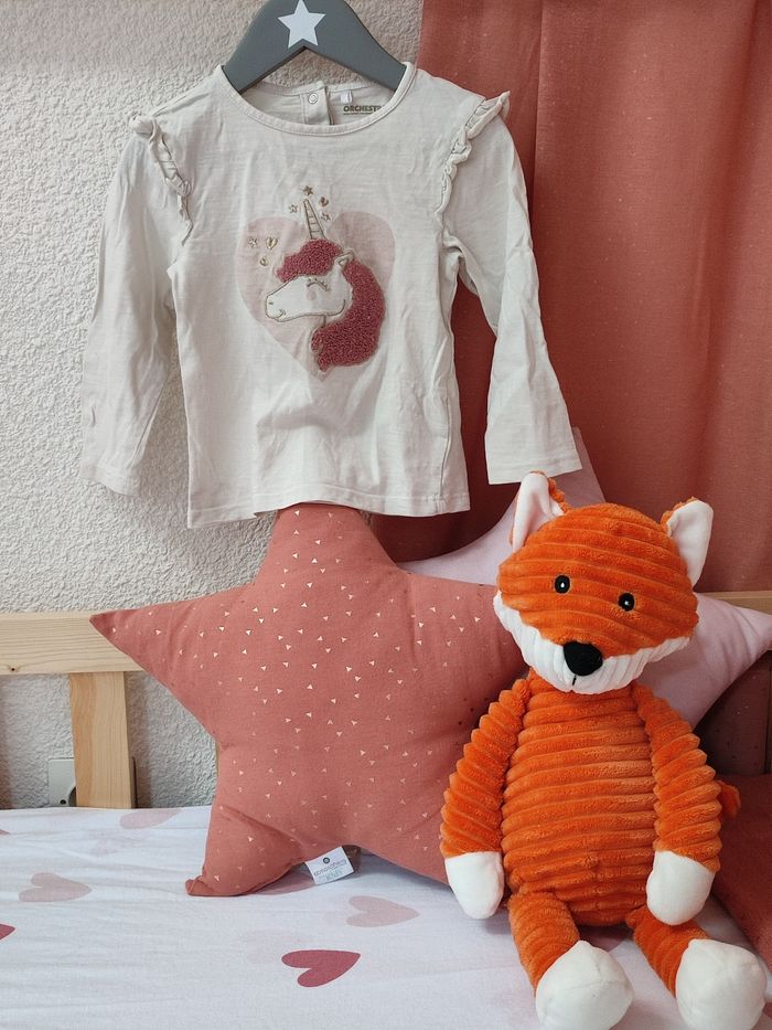 Tee shirt manches longues Licorne - 23 mois - Très bon état - Orchestra