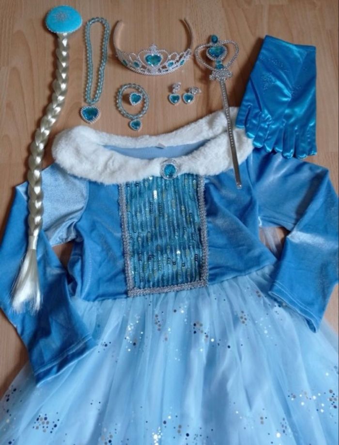 Deguisement robe princesse bleu 6ans