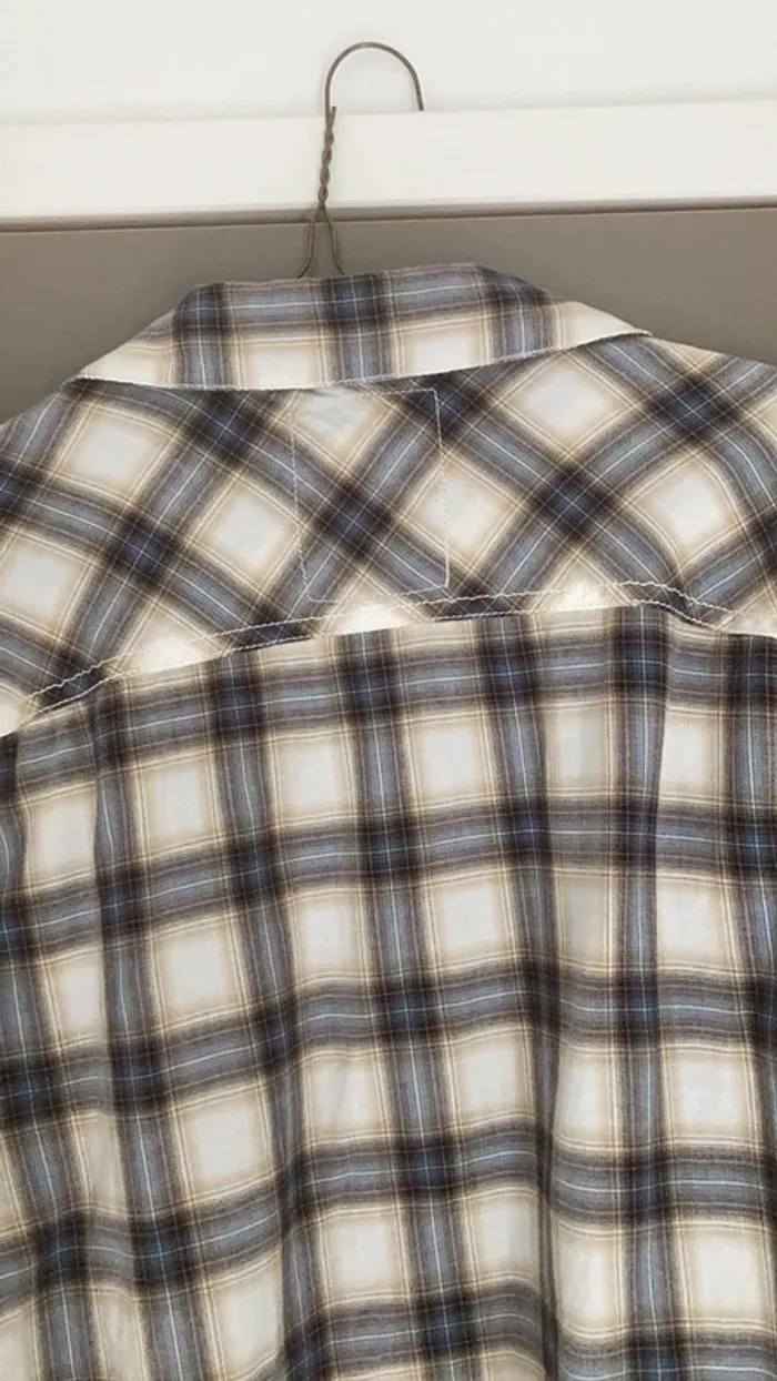 Chemise homme manches longues à L Japan Rags rayures et carreaux - photo numéro 9