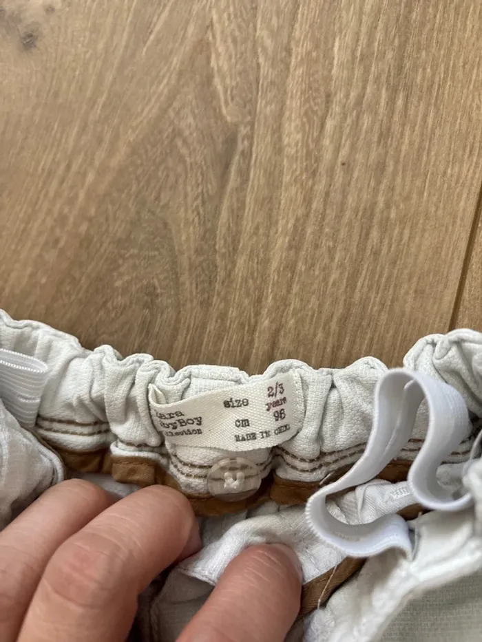 Short blanc 2-3 ans - photo numéro 2