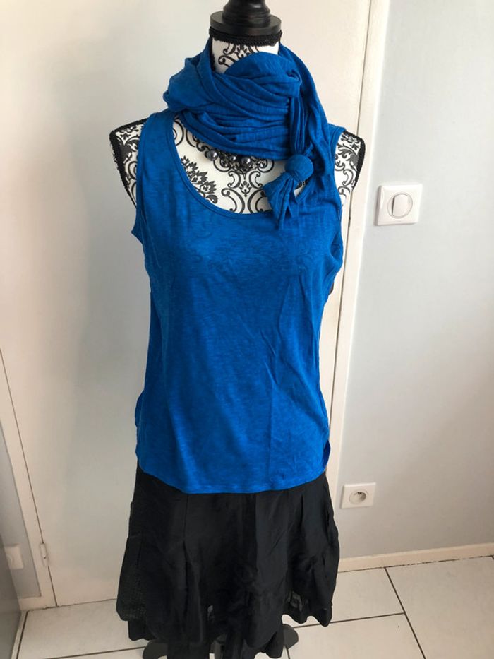 Débardeur bleu électrique taille M Les Petites - photo numéro 2