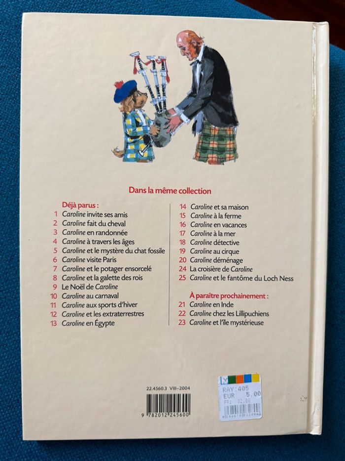 Livre Caroline et le Fantôme du Loch Ness monstre du lac château hanté Pierre Probst - photo numéro 2