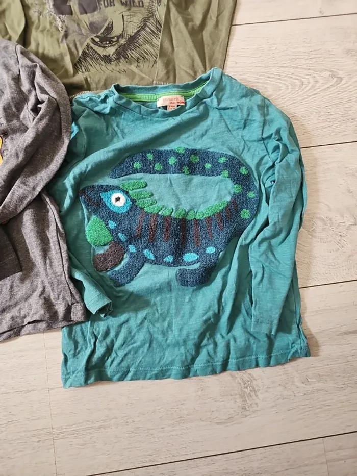 Lot de 5 t-shirts manche longue - photo numéro 2