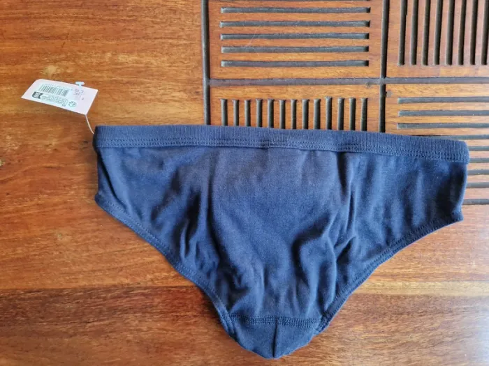 Petit Bateau - Slip en coton bleu marine garcon taille 12 ans neuf - photo numéro 2