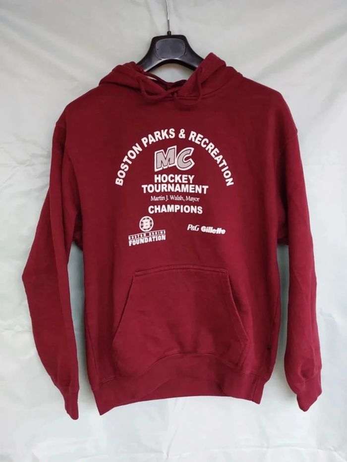 Sweat à capuche mixte Boston Parks Hockey Taille M