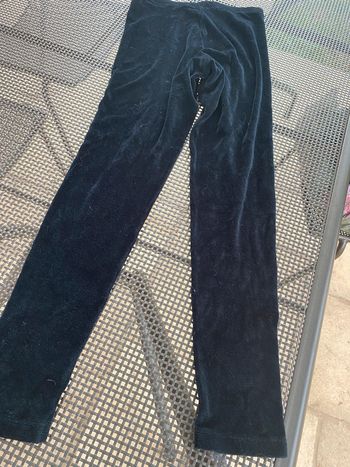 caleçon legging en velours noir taille M