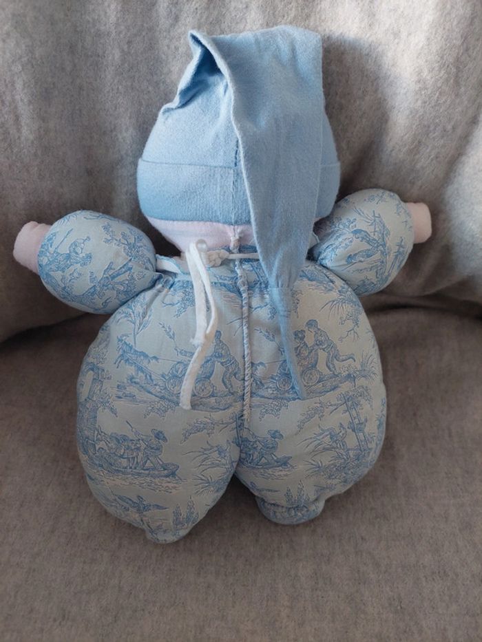 Corolle - doudou de chiffon bleu 1994 - photo numéro 2