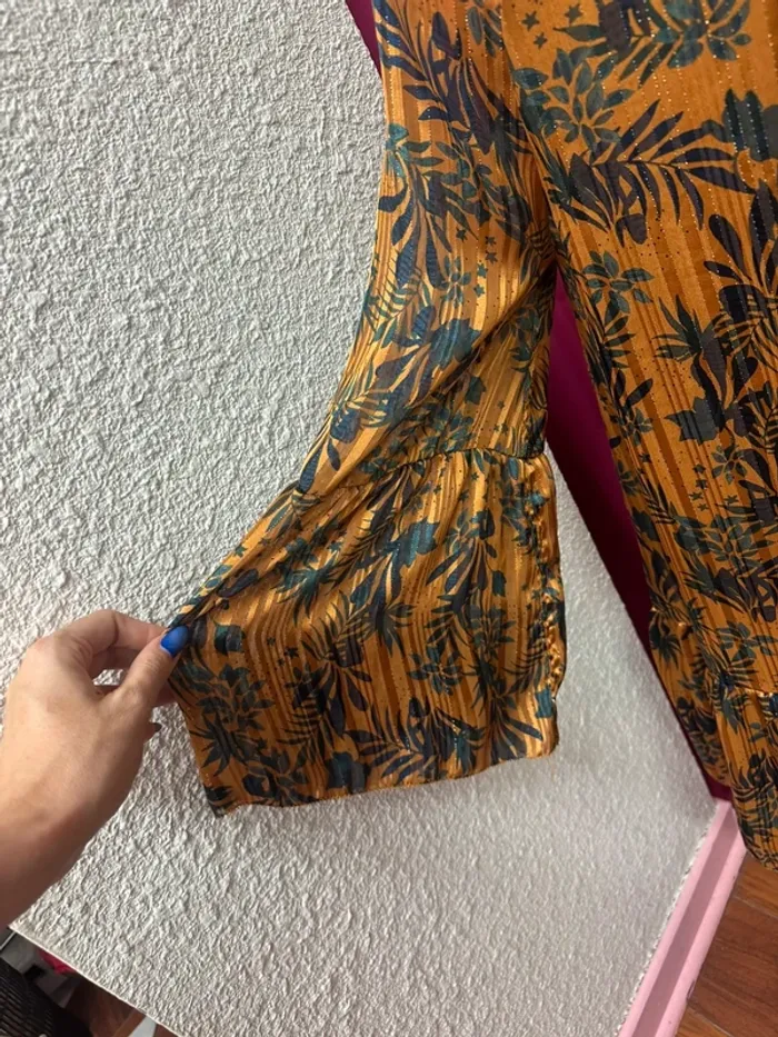 Robe à motif à manches évasées taille M Amenapih - photo numéro 4