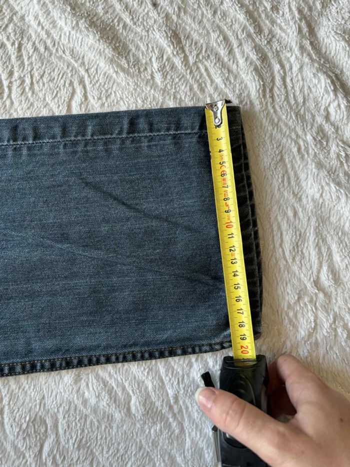 Jean Levi’s 514 regular Straight droit L42/44 W33 L30 Bleu brut délavé homme Mexique US rare - photo numéro 20
