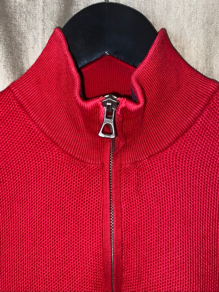 Pull demi-zip Ralph Lauren rouge - Taille S - Pima Coton - Très bon état - photo numéro 7