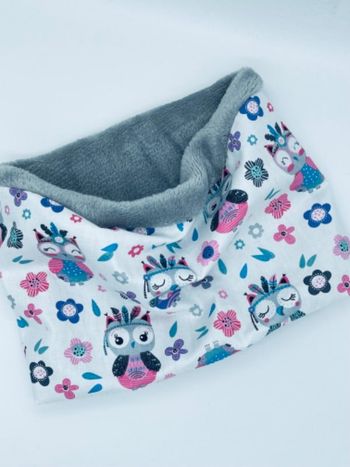 Snood tour de cou cache cou enfant bébé motifs et taille au choix