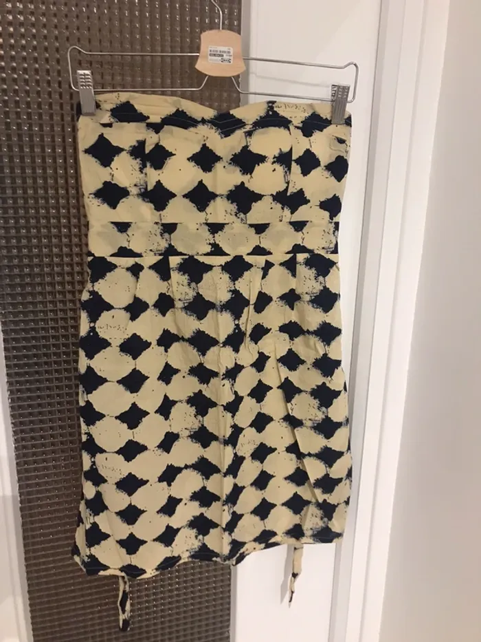 Robe bustier à motifs