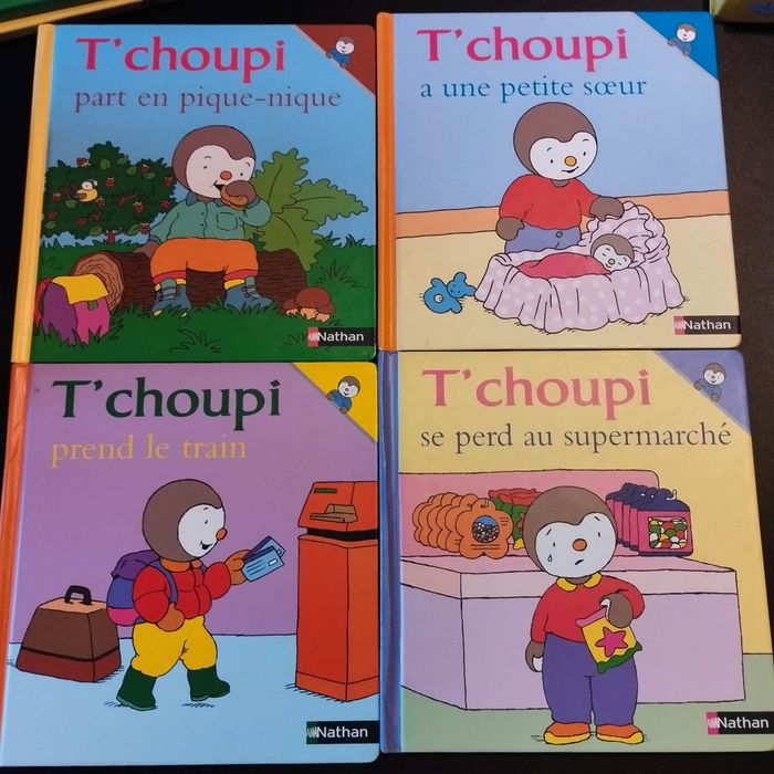Lot de 4 Livres enfant Nathan T'choupi