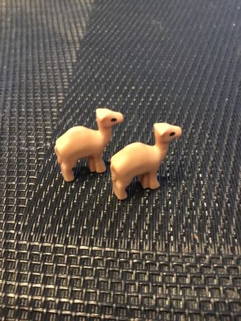 Playmobil Micro lot 2 figurines aimantées Chameaux dromadaires arche de Noé 4332
