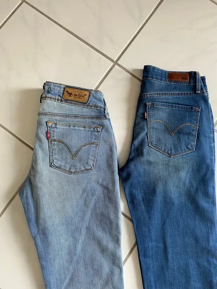 Lot de 2 jeans Levi’s - 473 Skinny & Classic Straight - Taille 36 - photo numéro 2