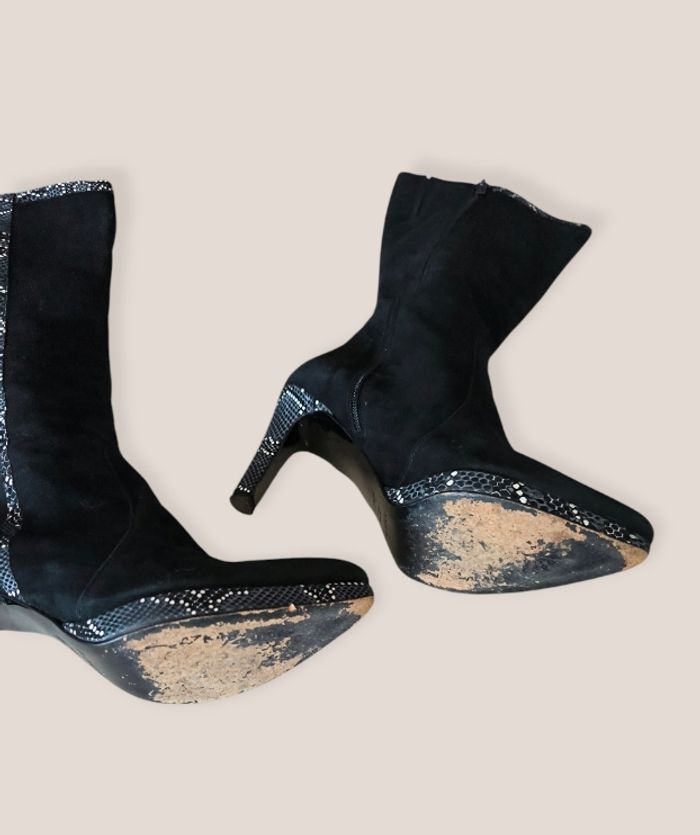 Bottes noires - azurée -27 - photo numéro 4