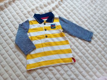 Polo ML garçon 6/9mois 💛💙