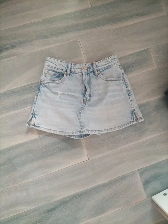 Jupe short en jeans Zara