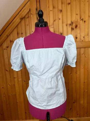 Top blouse abercrombie XL bleu ciel
