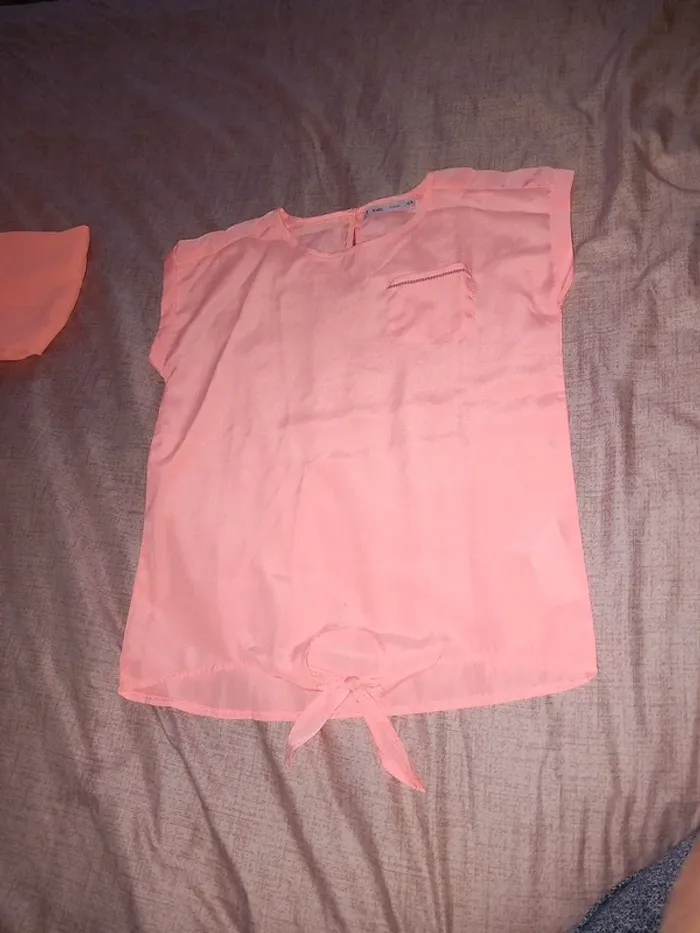 Tee-shirt saumon 12 ans