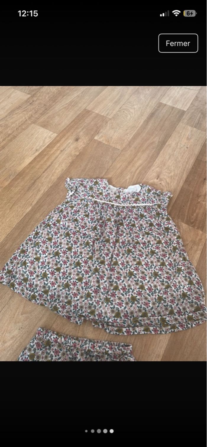 Ensemble fleuri 3/6 mois Bout’Chou - photo numéro 5