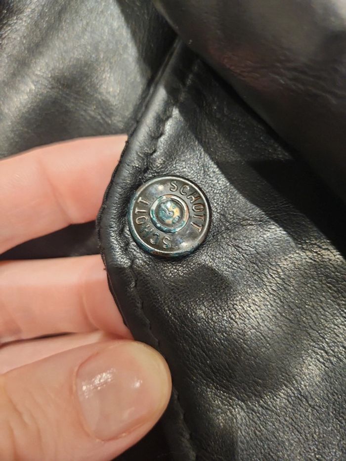 Blouson en cuir vintage schott - photo numéro 4