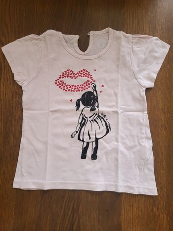 1 tee-shirt manche courte fille 2 ans 