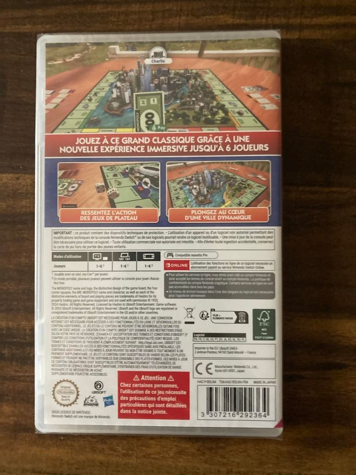 Neuf sous blister monopoly jeu vidéo pour console Nintendo Switch - photo numéro 2