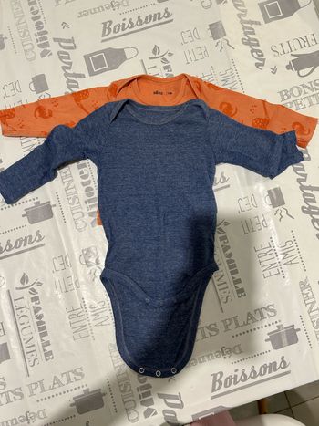 Lot de 2 bodies manches longues