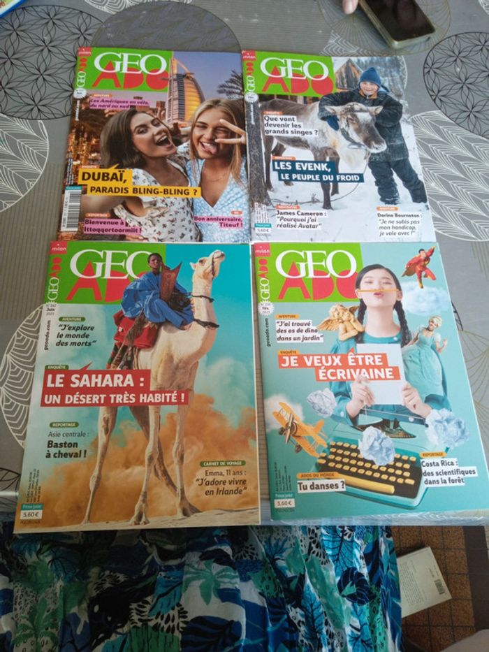 Lot de 4 revues Geo Ado - photo numéro 2