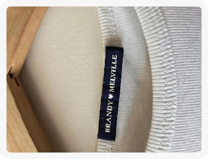 t-shirt Brandy Melville blanc taille S - photo numéro 6