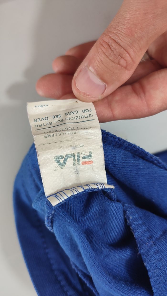 Vêtement Homme Veste zip bleu Fila taille M taille L #Retrostreet - photo numéro 5