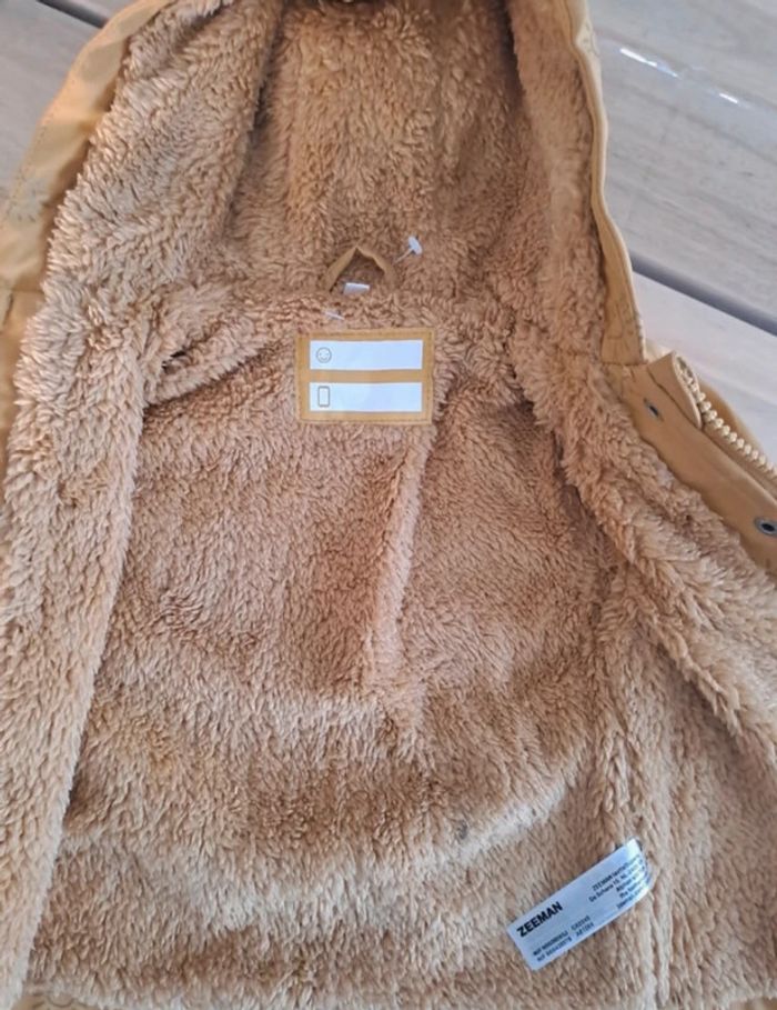 Veste coupe vent zeeman moutarde 74cm - photo numéro 4