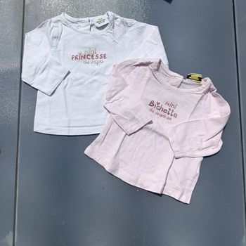 Lot 2 tee shirt 3 mois