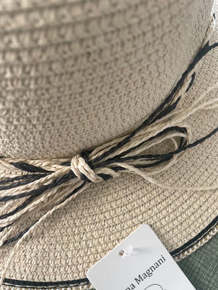 Lot de 2 chapeaux de paille Anna magnani - photo numéro 3