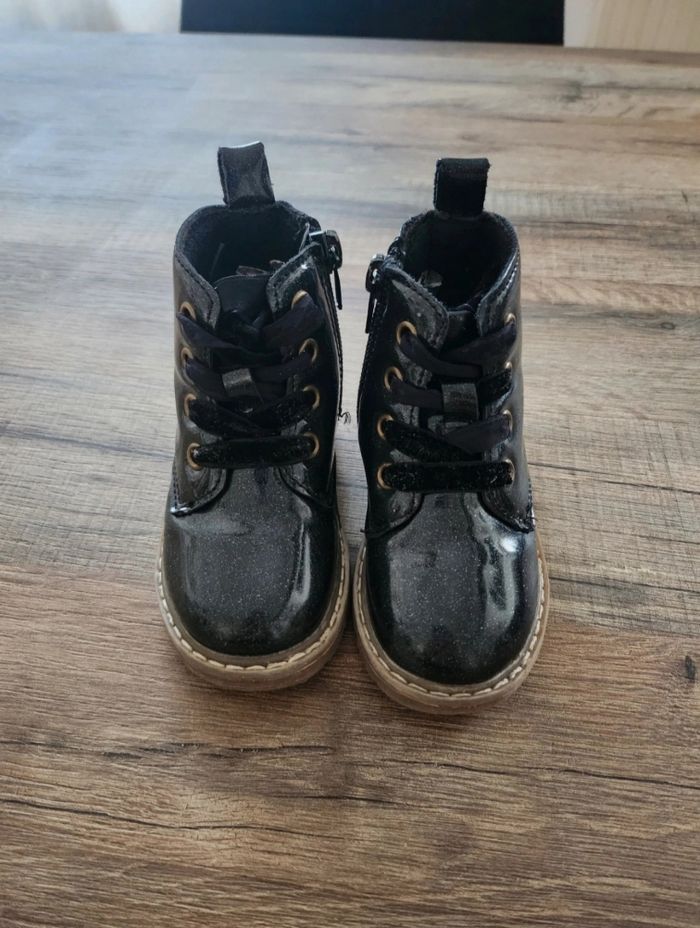 Bottines noir à paillettes - photo numéro 2