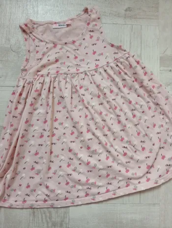 Robe été motif lunettes ananas glace palmier