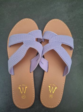 Claquettes mules neuves 38 mauve