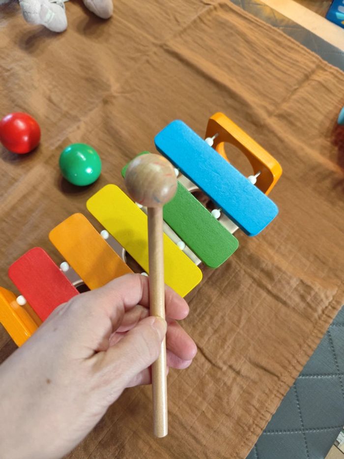 Jouet d'éveil tape tape marteau xylophone - photo numéro 11