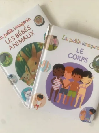 Lot ou unité - Livre : La petite imagerie - Le corps humain & Les bébés animaux