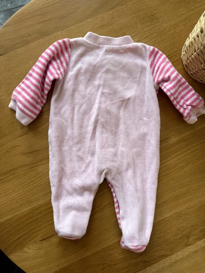 Lot 3 pyjamas velours fille 1 mois - photo numéro 15