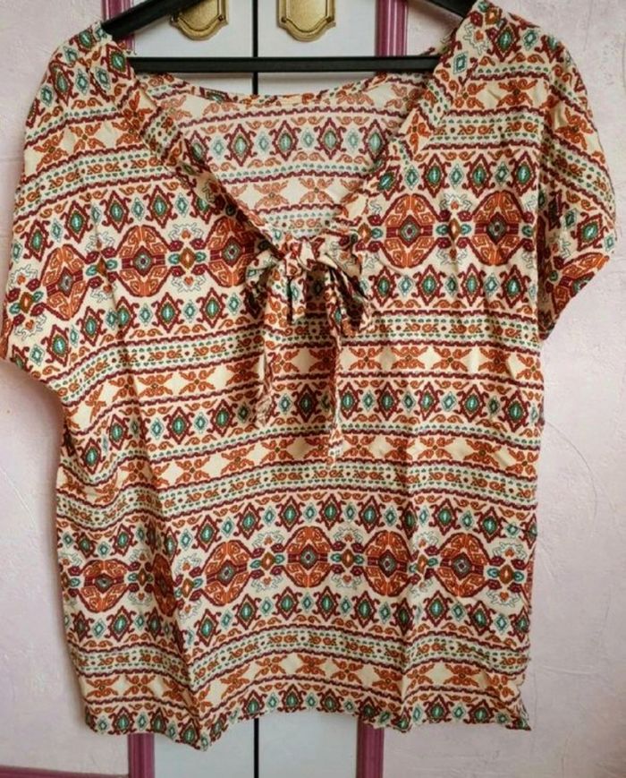 Blouse " Aileen" imprimée en T.L(40)