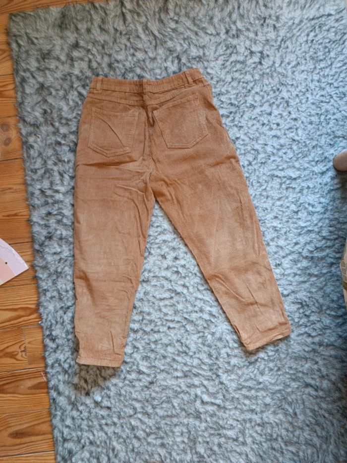 Magnifique pantalon velours camaïeu femme taille 38 - photo numéro 4