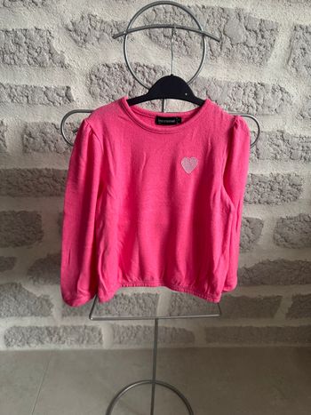 Tee shirt fille rose chaud hiver 6 ans manches longues ski