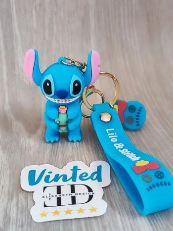 Porte clés Lilo & Stitch bleu