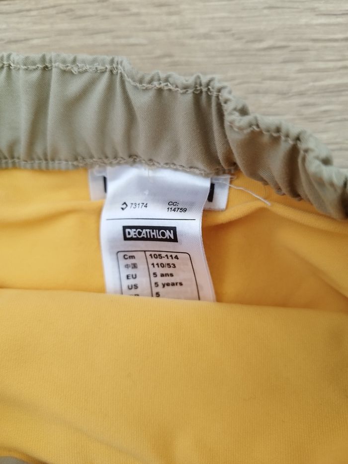 Jupe short de randonnée beige Decathlon - 5 ans - photo numéro 3