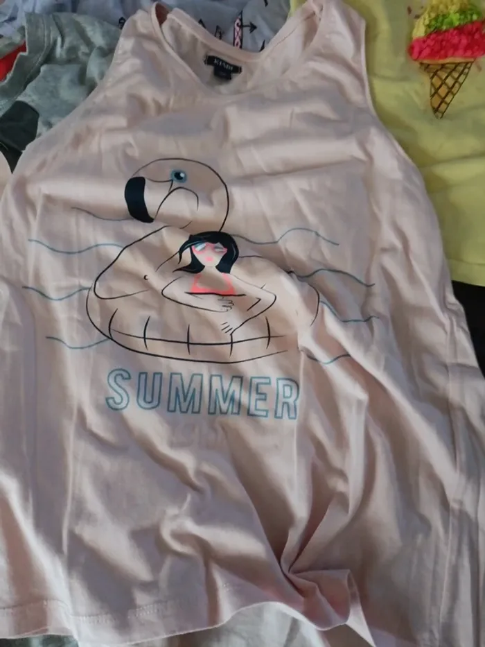 Lot tee shirt 10 ans Mickey Airness hm - photo numéro 4