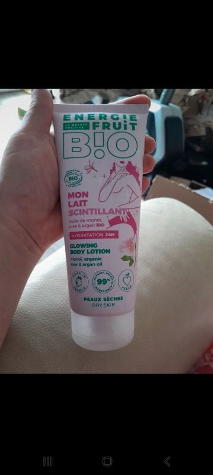 Mon lait scintillant bio peaux sèches